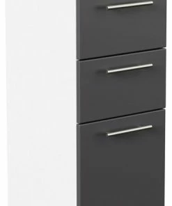 Midischrank VIVA - Anthrazit-weiß - 75 Cm Hoch
