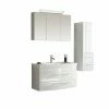 4-teiliges Badmöbel-Set - Weiß Hochglanz - 100 Cm -Wenko Verkaufsgeschäft 9005178500 1600Wx1600H 598Wx598H