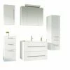5-teiliges Badmöbel-Set HOMELINE 80 - Weiß - Weiß Hochglanz -Wenko Verkaufsgeschäft 9005241000 1600Wx1600H 598Wx598H