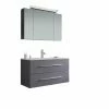 2-teiliges Badmöbel-Set HOMELINE 90 - Anthrazit - Seidenglanz -Wenko Verkaufsgeschäft 9005241900 1600Wx1600H 598Wx598H
