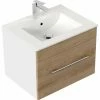 Waschtisch VIVA - Eiche Hell-weiß - Mit Waschbecken - 61,5 Cm 2 Waschtisch VIVA - Eiche Hell-weiß - Mit Waschbecken - 61,5 Cm -Wenko Verkaufsgeschäft 9005243000 1600Wx1600H 598Wx598H