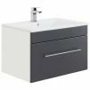 Waschtisch VIVA - Anthrazit-weiß - Mit Waschbecken - 75 Cm 2 Waschtisch VIVA - Anthrazit-weiß - Mit Waschbecken - 75 Cm -Wenko Verkaufsgeschäft 9005255600 02 1600Wx1600H 598Wx598H