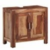 Waschbeckenunterschrank - Sheesham Massivholz - Eine Ablage - 65 Cm -Wenko Verkaufsgeschäft 9005656500 1600Wx1600H 598Wx598H
