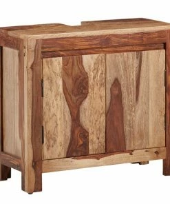 Waschbeckenunterschrank - Sheesham Massivholz - 67 Cm