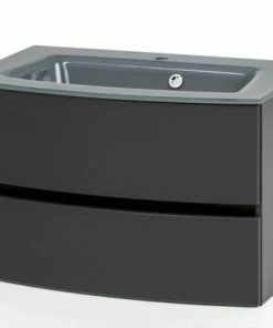 Waschtisch KOPENHAGEN - Graugrafit-grau - 80 Cm